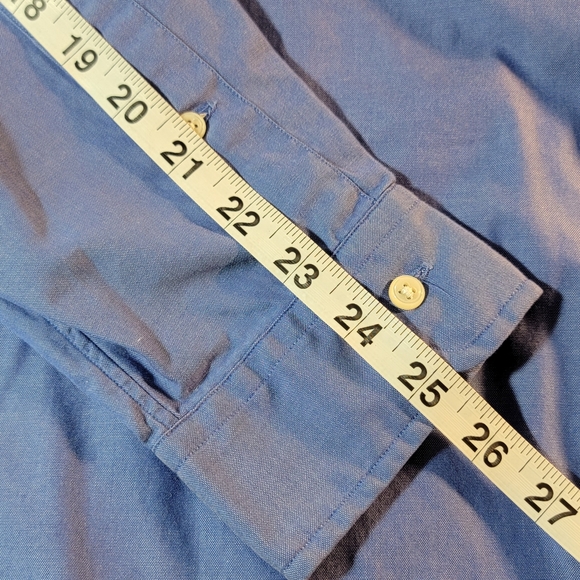 Ralph Lauren Yarmouth 100% Cotton Vintage 90's Y2K Dress Shirt Men's 16.5x36 - Picture 13 of 13